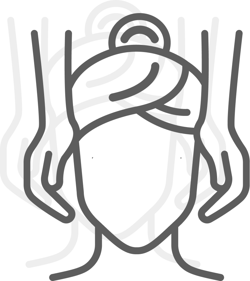 Facial massage service icon