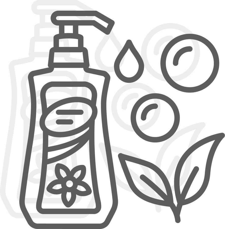 Skin cleanser bottle icon