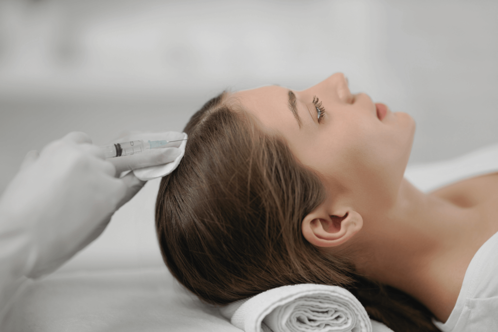 Biotin injections for hair loss at BossBeautyBar to strengthen and restore healthy, natural hair growth.