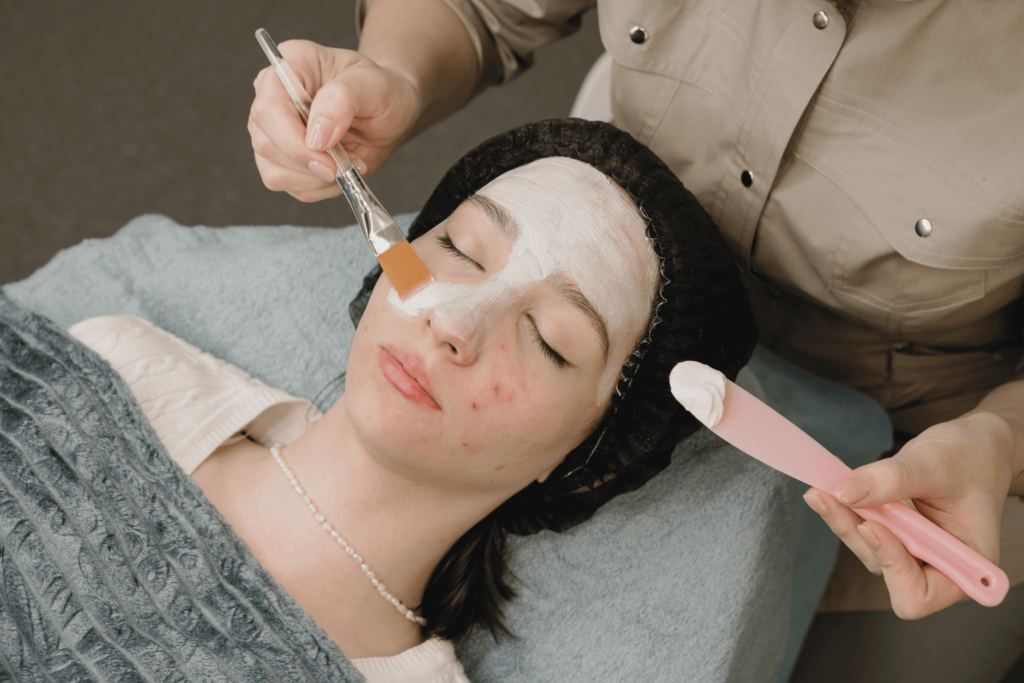 Acne facial treatment at BossBeautyBar for clear skin