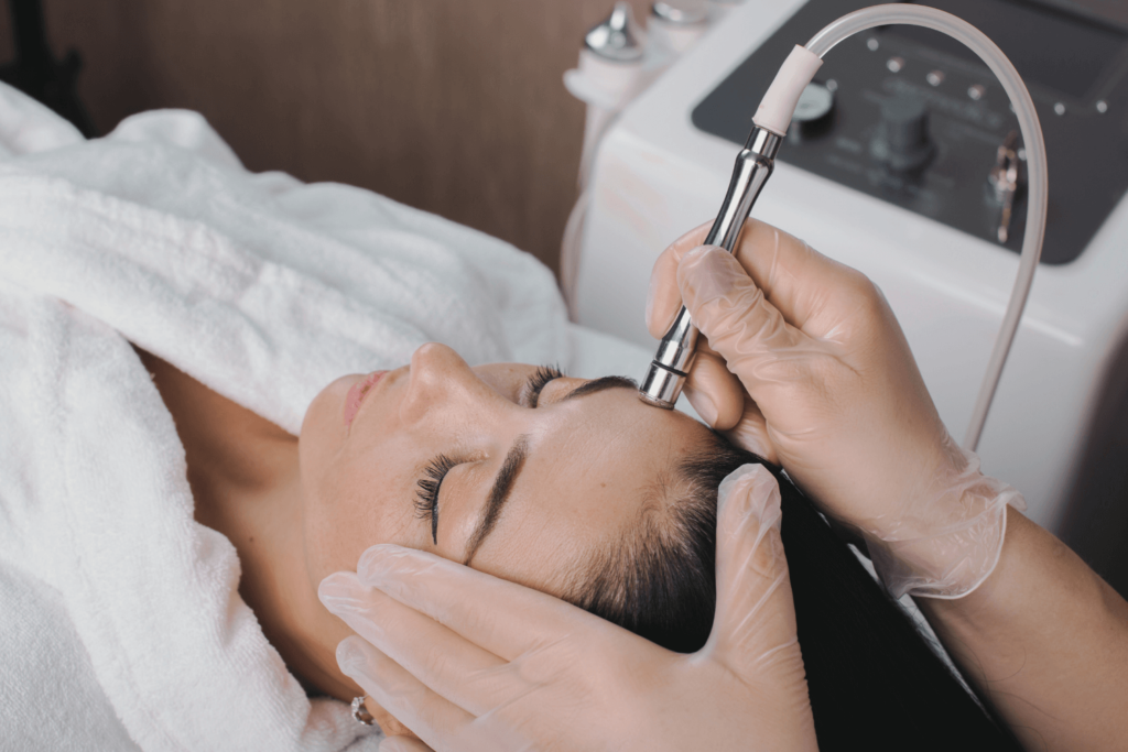 Microdermabrasion treatment at BossBeautyBar for smooth, radiant skin