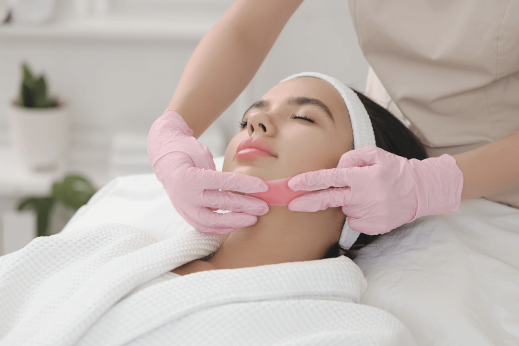 Chin waxing service at BossBeautyBar for smooth skin