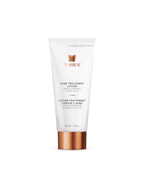 Vivier Acne Treatment Lotion with 5% Benzoyl Peroxide for acne-prone skin